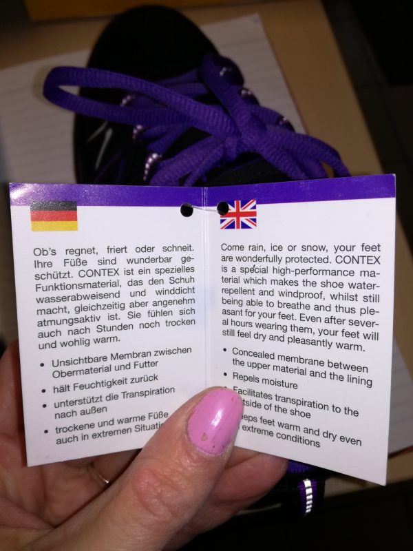 Dámská vycházková softshellová obuv CONWAY 86173 šněrovací barva černá/fialová - Image 3